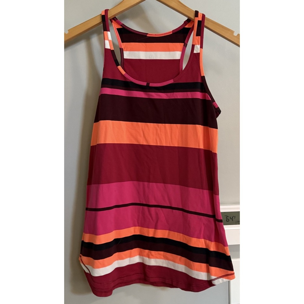 Lululemon Tank Top Color block Striped Wide Racerback Women's